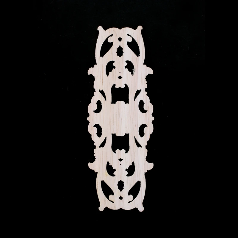 

Rubber Wood Carved Applique Retro Furniture Crafts Decor New(22.5*8cm)