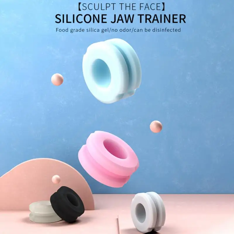 New Jaw Exercise Facial Toner Exerciser Silicone Face Fitness Ball Masseter men facial pop n go mouth Muscle Exerciser chew ball