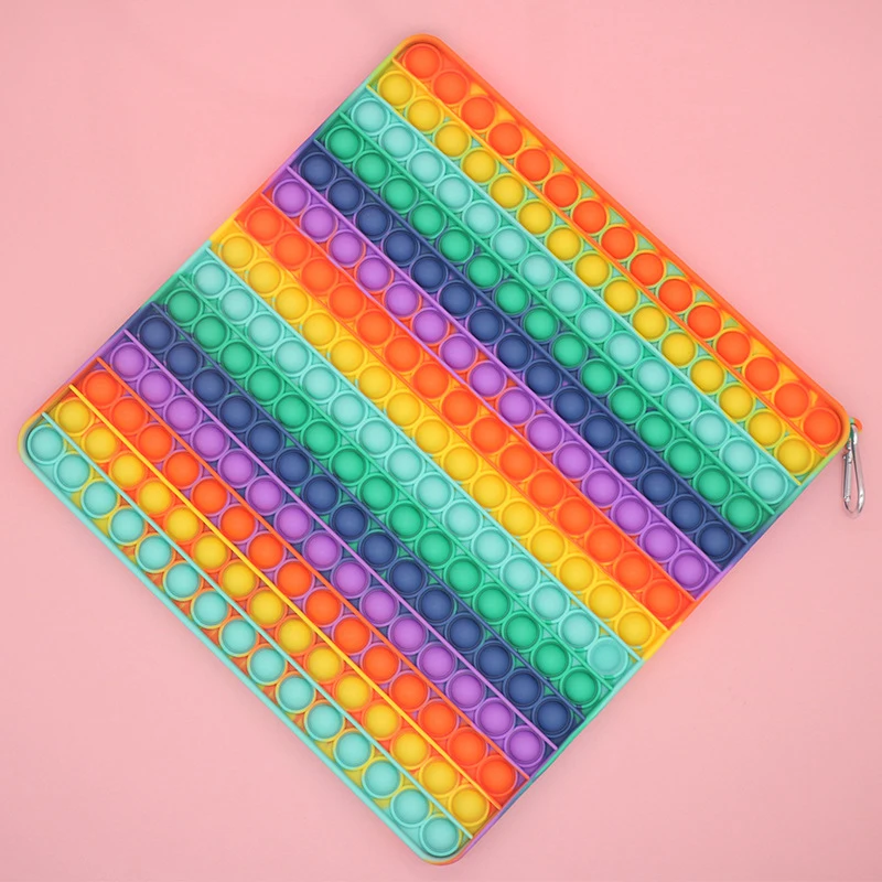 

Push Pop Bubble Fidget Sensory Toy Special Needs Stress Reliever Silicone Stress Reliever Toy Squeezes Sensory Toys EIG88