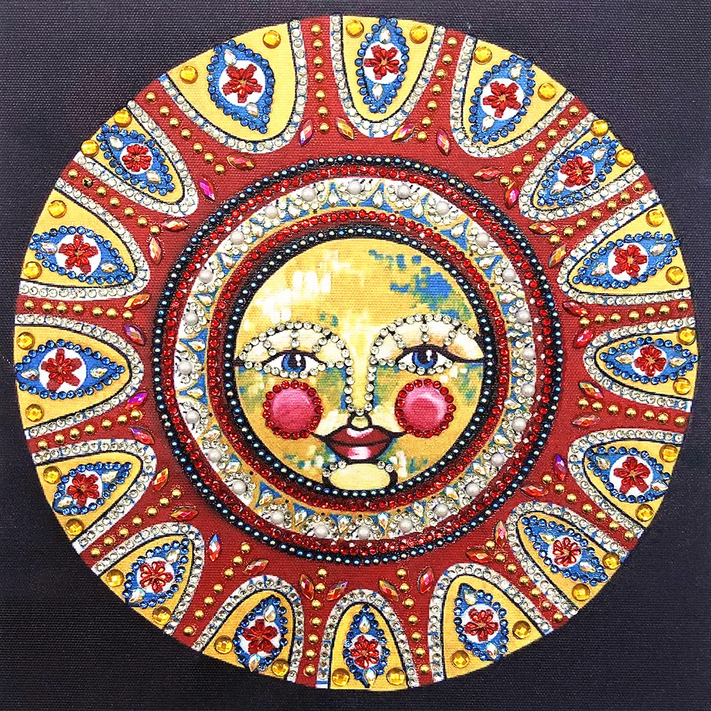 

DIY 5D Diamond Painting Special-shaped Diamond Mosaic Mandala Flower Sun Rhinestone Embroidery Figure Home Decoration Gift