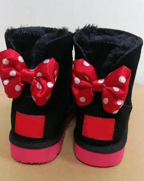 Новинка 2020 года модные классические зимние ботинки высокого качества с Микки