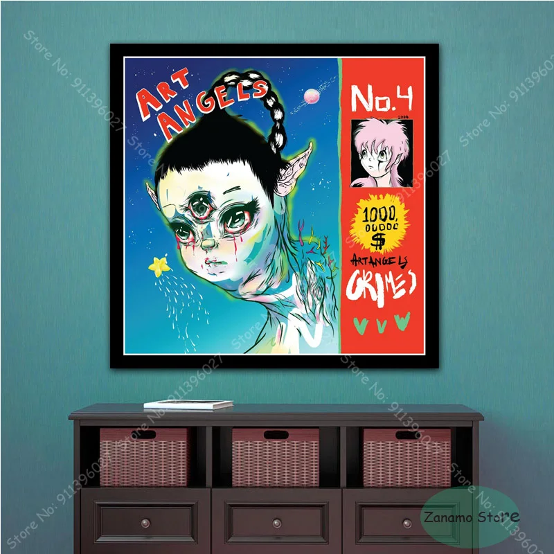 Плакат TZ41 HD-печать рисунок греймса изображения музыкальный альбом хип-хоп рэп