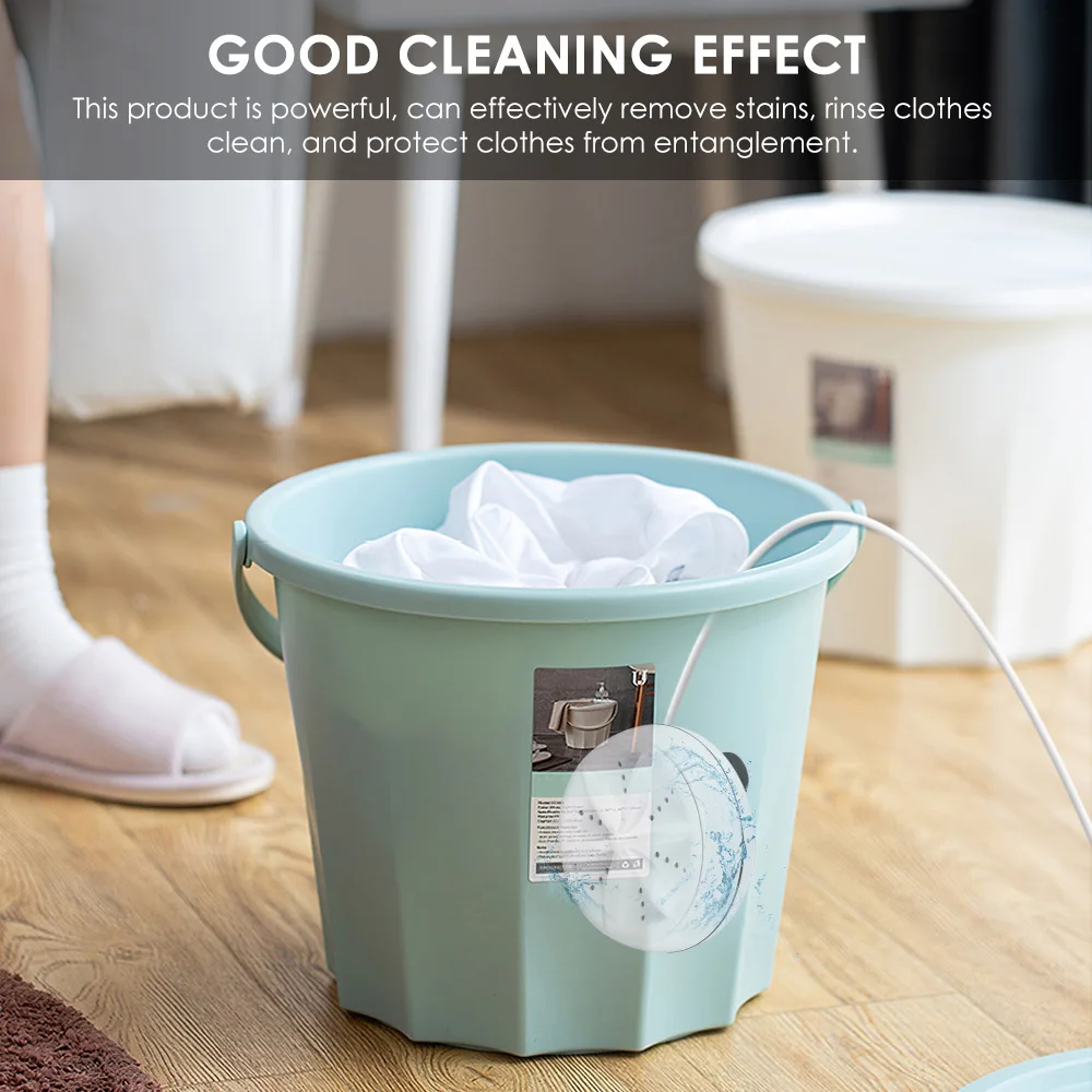 2 in 1 Portable Mini Washing Machine Ultrasonic Washer with USB Cable Convenient for Travel Business Trip | Дом и сад