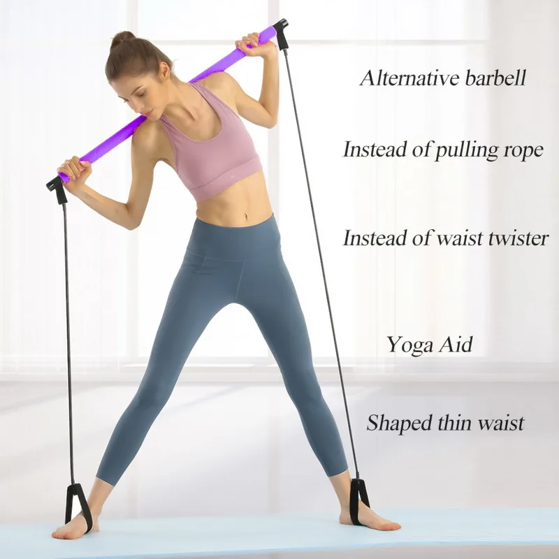Эластичная палка для йоги пилатеса бодибилдинг тренажерный зал эластичные ленты