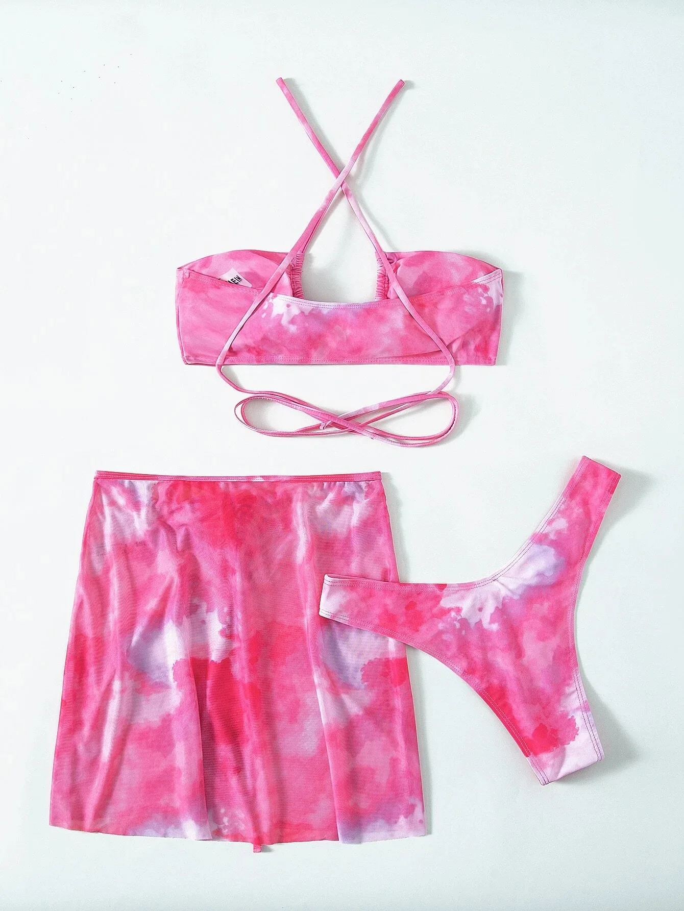 Женский купальник сексуальное бикини 2021 купальный костюм с градиентным принтом