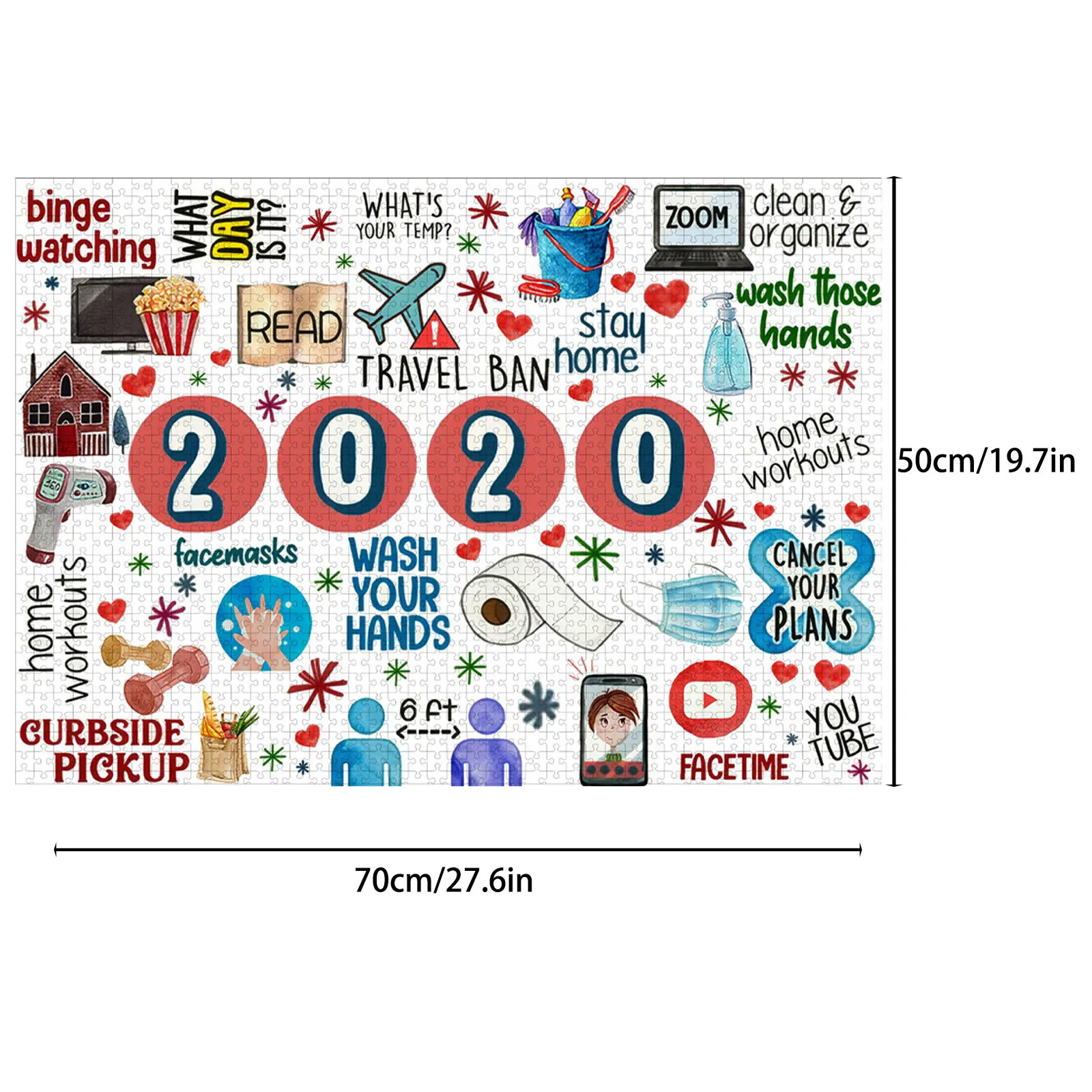 

Funny Puzzle 1000Pcs Jigsaw Puzzle Paper Puzzles Educational Toys for Children Adult Bedroom Decoration Stickers Family Gifts
