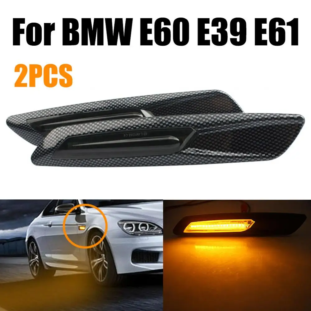 Светодиодные динамические поворотники для BMW E60 E39 E61 2 шт.|Сигнальная лампа| |