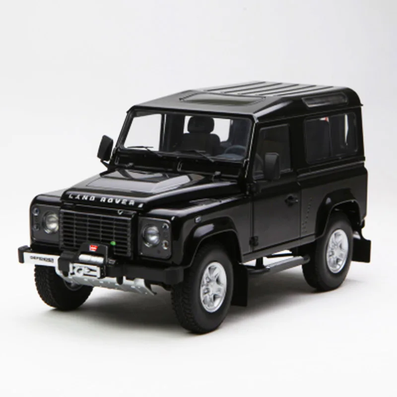 Black 1:18 1990 защитник короткой оси версия вне-модель дорожного транспортного средства литья под давлением сплав моделирование ретро автомобиль произведение искусства Коллекция поклонников подарки - Цвет: Black
