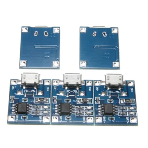 5 шт. TP4056 1A Регулируемый Модуль зарядки аккумулятора 5 в Micro USB интерфейс зарядная плата модуль зарядного устройства для литиевой батареи 1A
