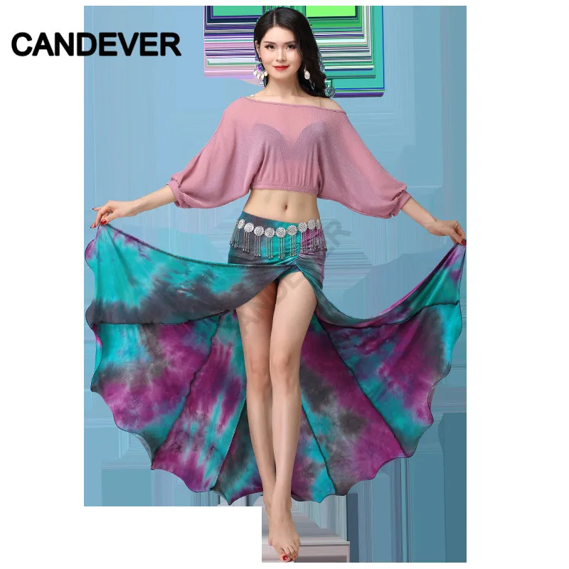 Новое поступление женская танцевальная одежда для танца живота из спандекса