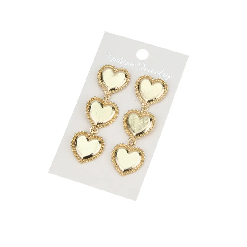 Tredny ювелирные изделия серьги-капли в форме сердца для женщин девушек богемные
