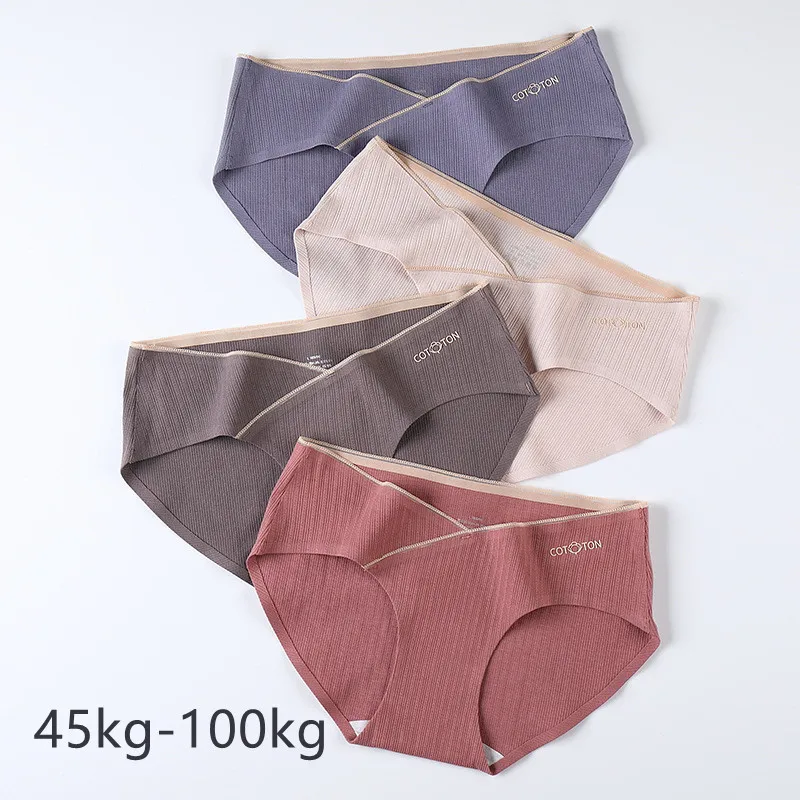 Clothes For Pregnant Women Underwear Pure Cotton Breathable Leggings Anti-Bacterial Low-Waist Stomach Lift Seamless Shorts