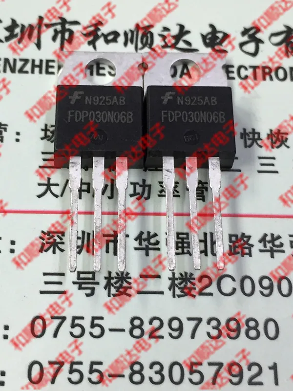 

10 шт./лот FDP030N06B, новый запас TO-220 60V 138A