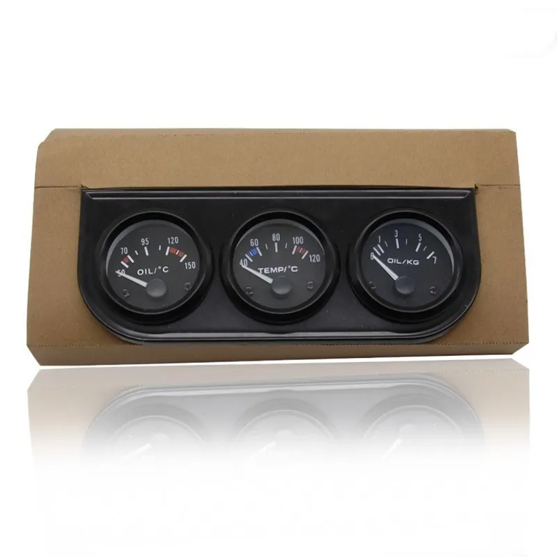 52 мм 3 в 1 измеритель температуры масла + Датчик воды давления комплекте