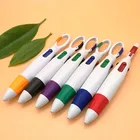 4 In1 Шариковая ручка Творческий Портативный оснастки многоцветный ручки красочные пополнения чернил для студента записи школьные канцелярские принадлежности
