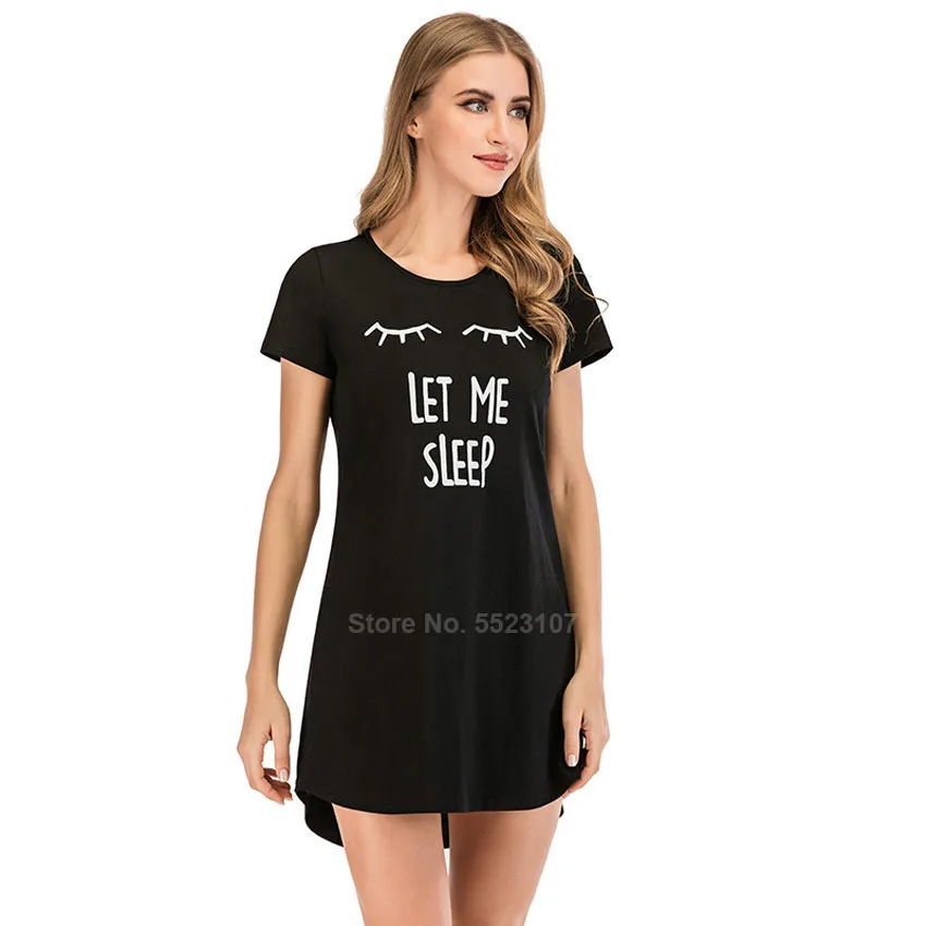 Summer Women Short Nightgown Elegant Elastic Cotton Soft Sleepwear Dress Female Home Nightwear T-shirt Dresses Loungewear | Женская