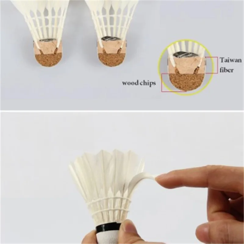 

12Pcs/lot CROSSWAY FF-12 Badminton Goose Feather Shuttlecock Speed Durable Badminton Ball For Training Exercise -40
