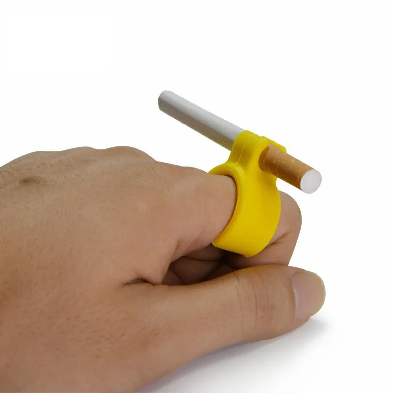

Silicone Smoker Finger Rack Ring Hand Cigarette Holder clip Waterproof camouflage muti color smoking accessories Wholesale