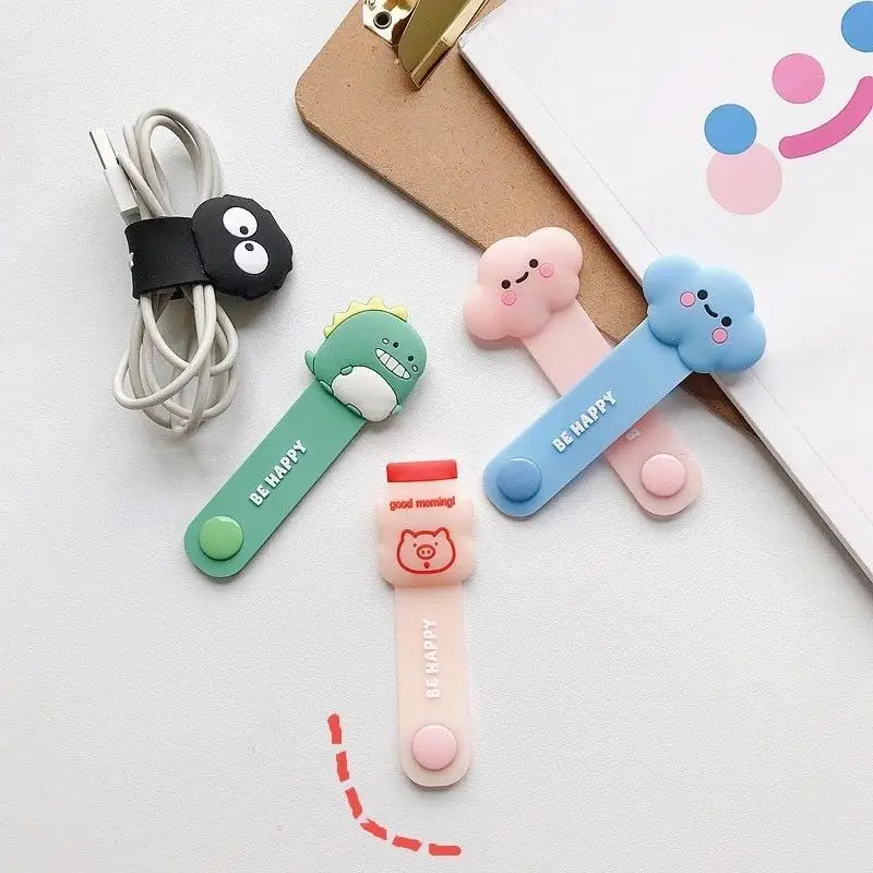 Милые завязки для наушников и кабелей устройство намотки шнурков органайзер