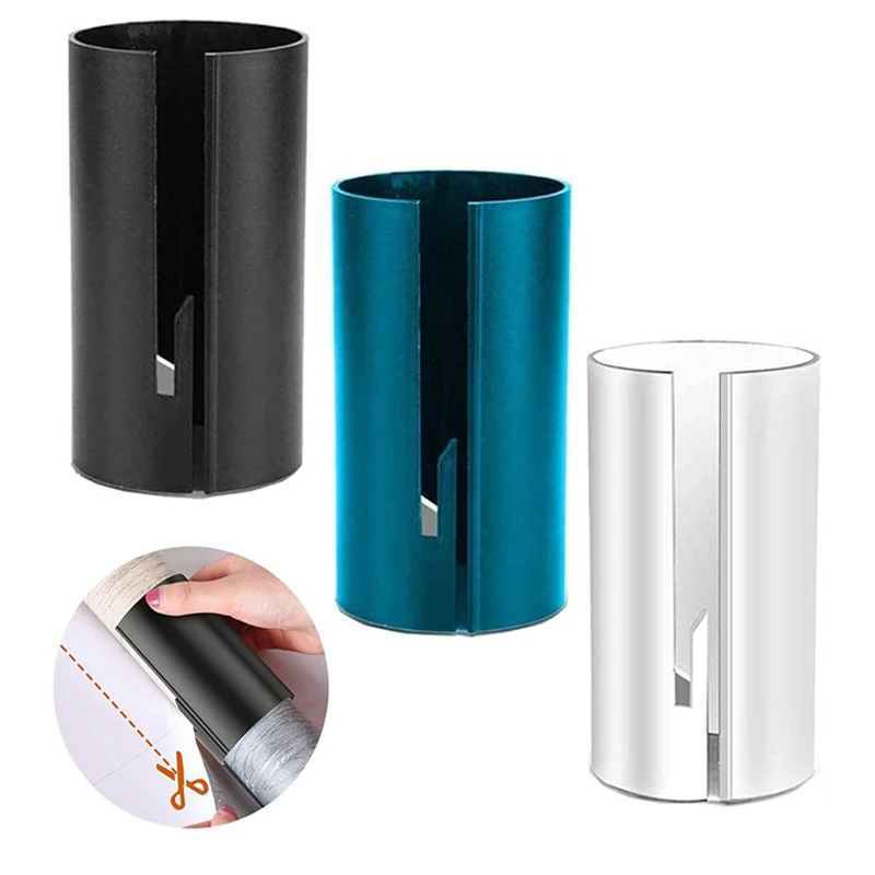 

Gift Wrap Cutter Wrapping Paper Cutter Portable Sliding Wrapping Paper Cutter Tool Tube Holder for Christmas Birthday