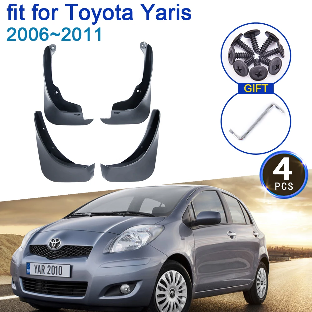 Для Toyota Yaris 3/5 dr Hathback XP90 2006 ~ 2011 2nd Gen автомобильный брызговик аксессуары для