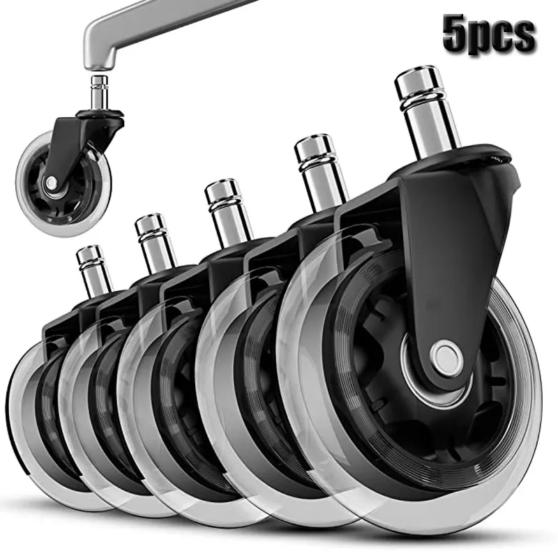Caster Wheel Replacement, Black (set Of 5)