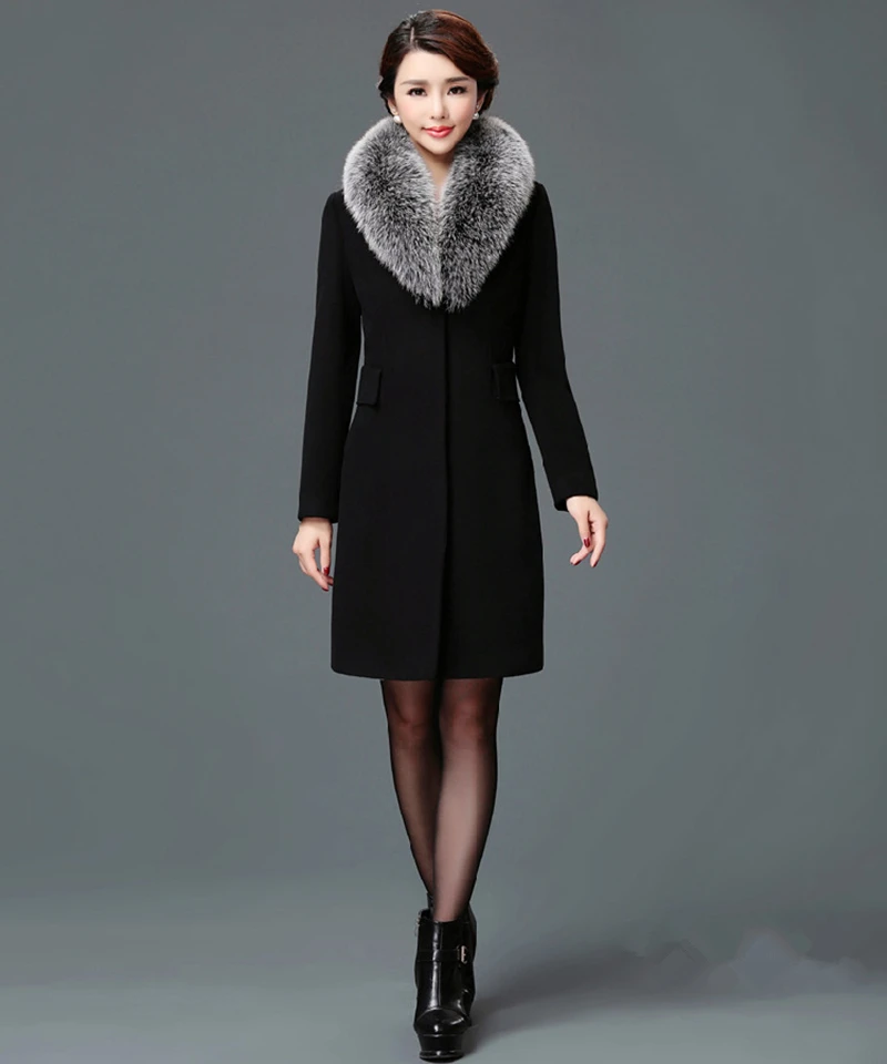 Новинка 2019 женская верхняя одежда осенне зимняя модная теплая шерстяная смесь