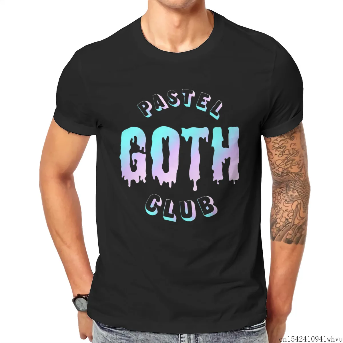 

Pastel Goth Club Gothic Gift Funny Printed Men T Shirt Unisex Summer Trend Lycra O-neck Casual Size M-5XL