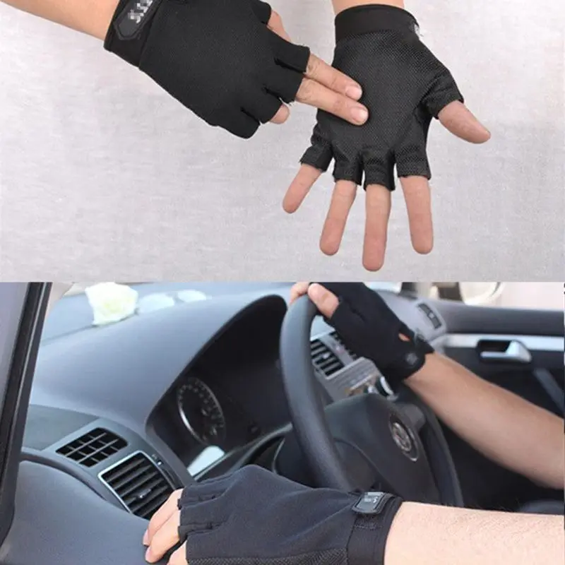 Перчатки мужские камуфляжные тактические амортизирующие митенки без пальцев