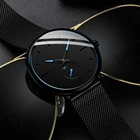 Часы наручные CRRJU Мужские кварцевые, деловые брендовые Роскошные спортивные с сетчатым ремешком