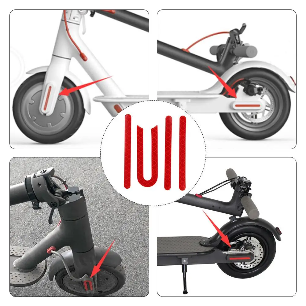 

Electric Scooter Skateboard Front Rear Wheel Tire Safety Covers Protective Shell Reflective Stickers for Xiaomi M365/ M365 Pro