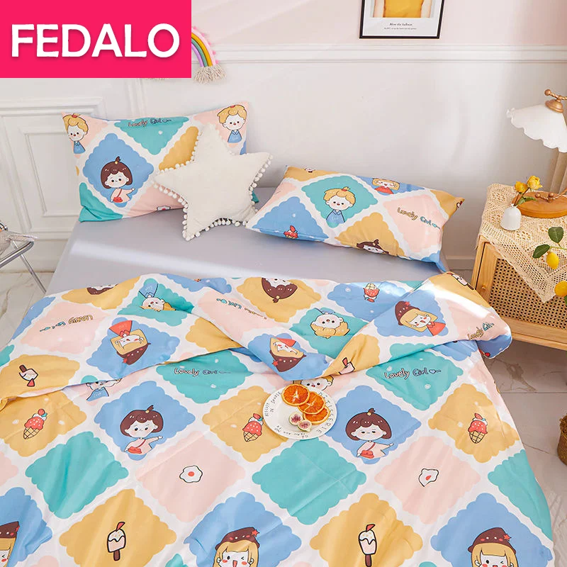 

Air-conditioned quilt washed cotton summer cool quilt children single double machine washable quilt thin student dormitory quilt