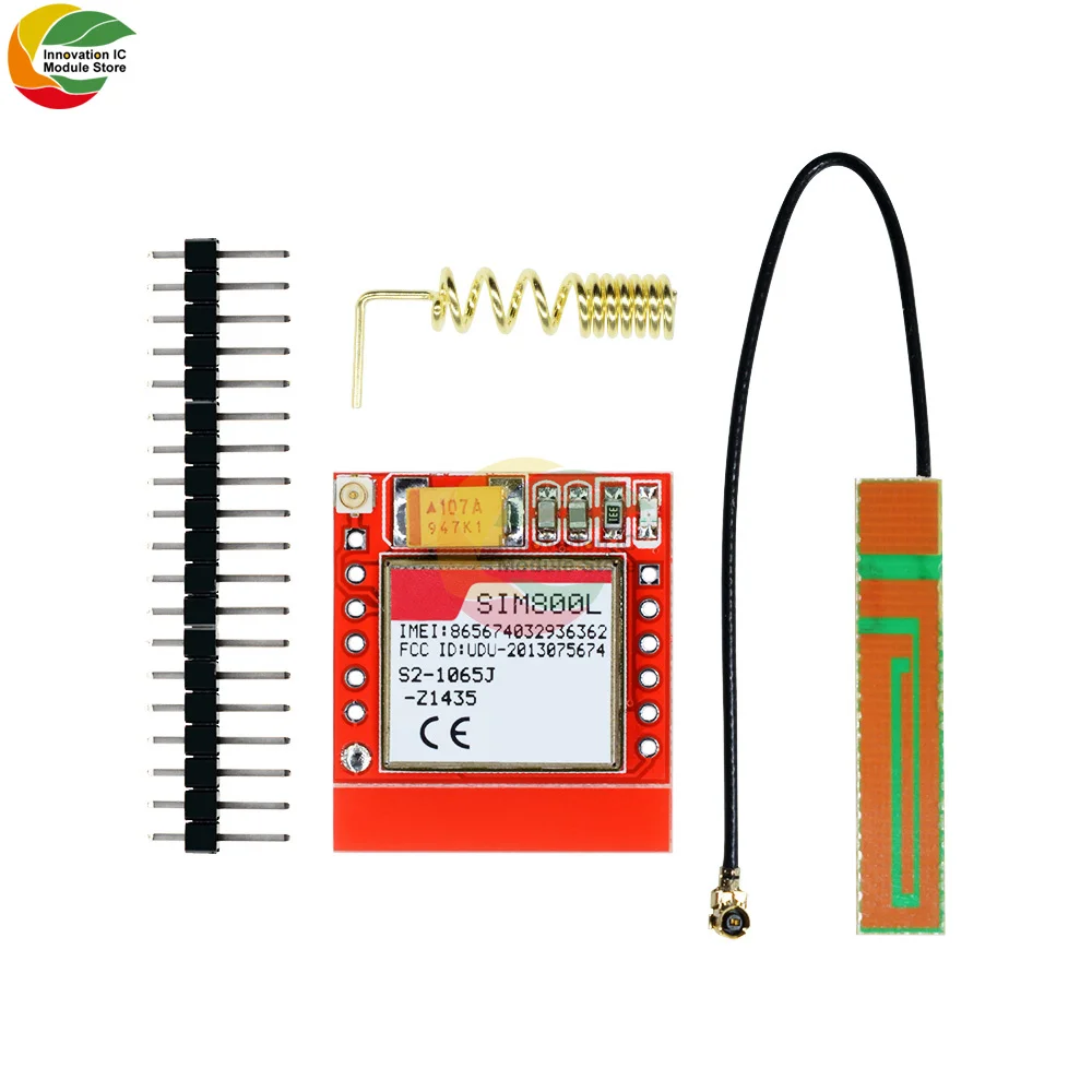 SIM800L GPRS модуль Core Quad-band TTL Серийный порт IPX интерфейс беспроводной с антенной PCB Micro