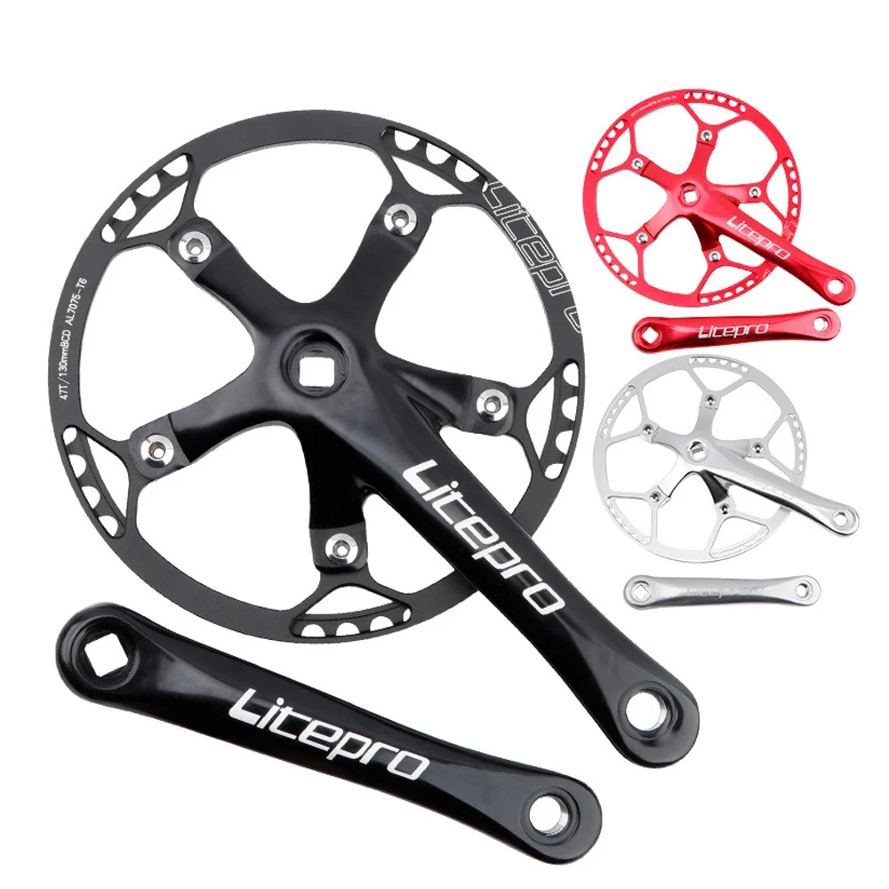 Запчасти для складного велосипеда Litepro кривошипная система 45T 47T 53T 56T 58T BCD 130 мм