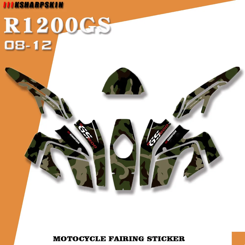 

_ Защитная наклейка, светоотражающая декоративная наклейка против царапин, подходит для BMW R1200GS 2008-2012