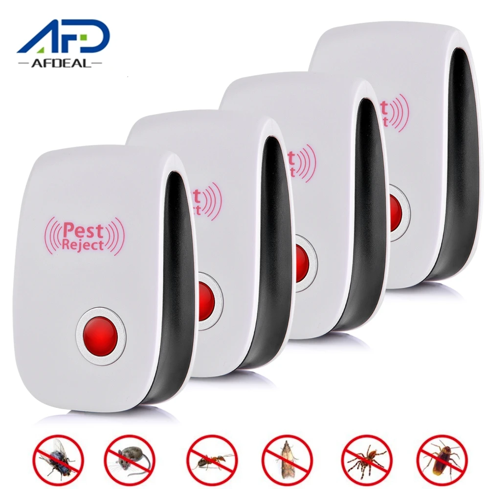 4 шт. Ультразвуковой Вредителей Отпугиватель москитов комаров и насекомых