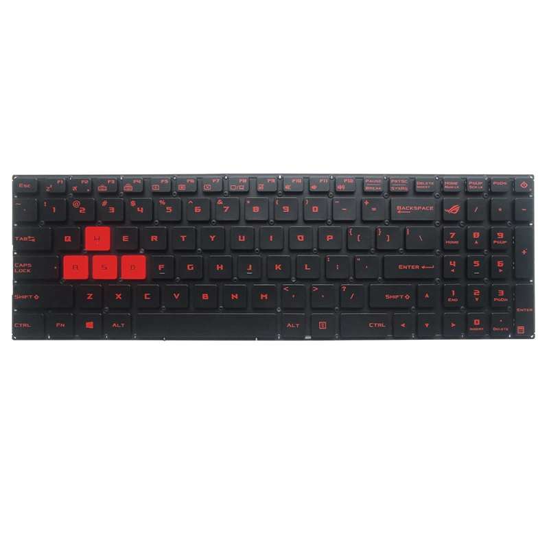 Клавиатура с подсветкой для ноутбуков ASUS GL702 GL702VT GL702VM стандартная английская