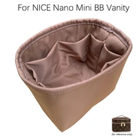 for nice nano mini bb vanity insert bags organizer makeup handbag inner purse portable base shaper premium nylon handmade%ef%bc%89