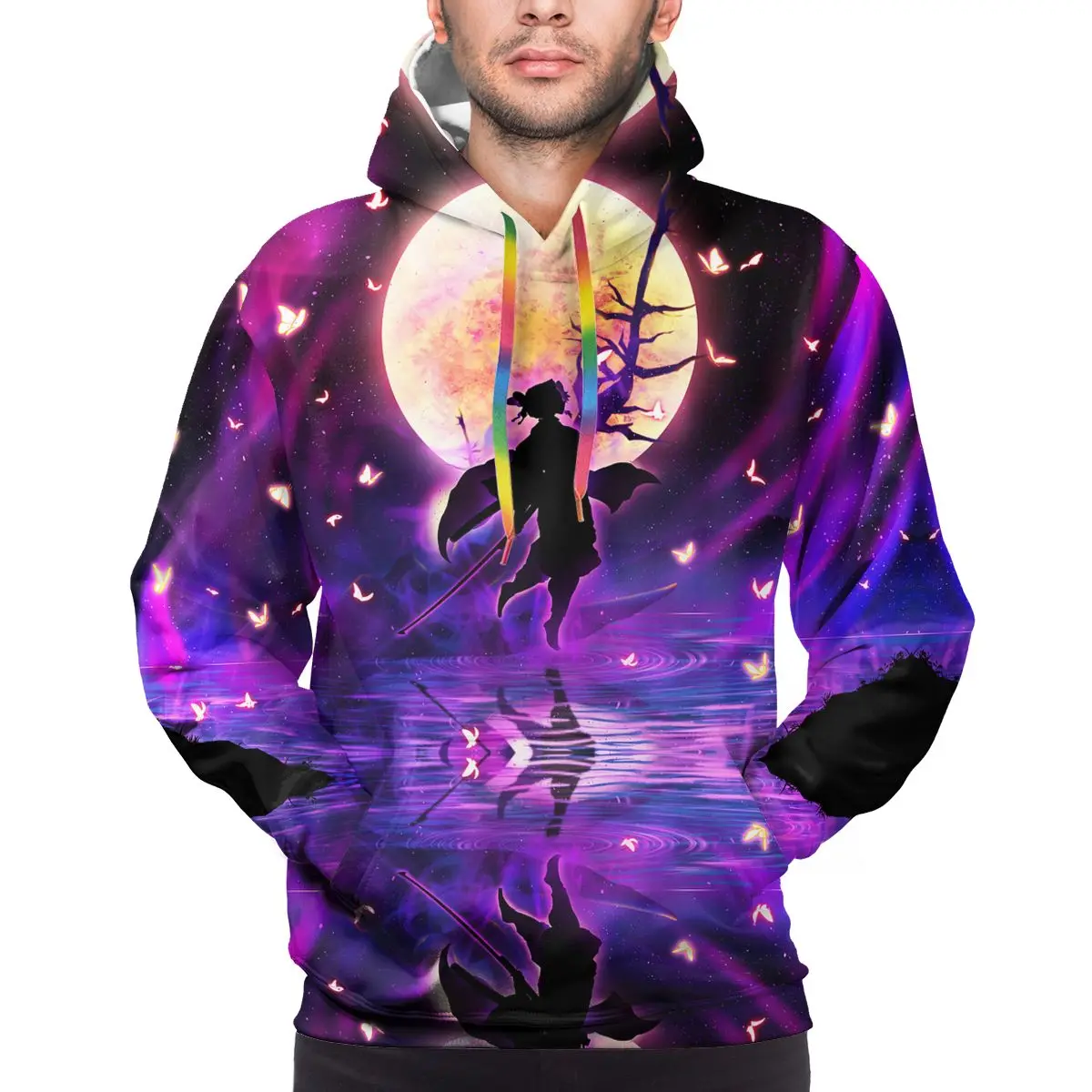 

man Custom Pattern clothes Hoodies Demon Slayer Sportswear Character Trend For men and women Suitable Unisex Hoodie
