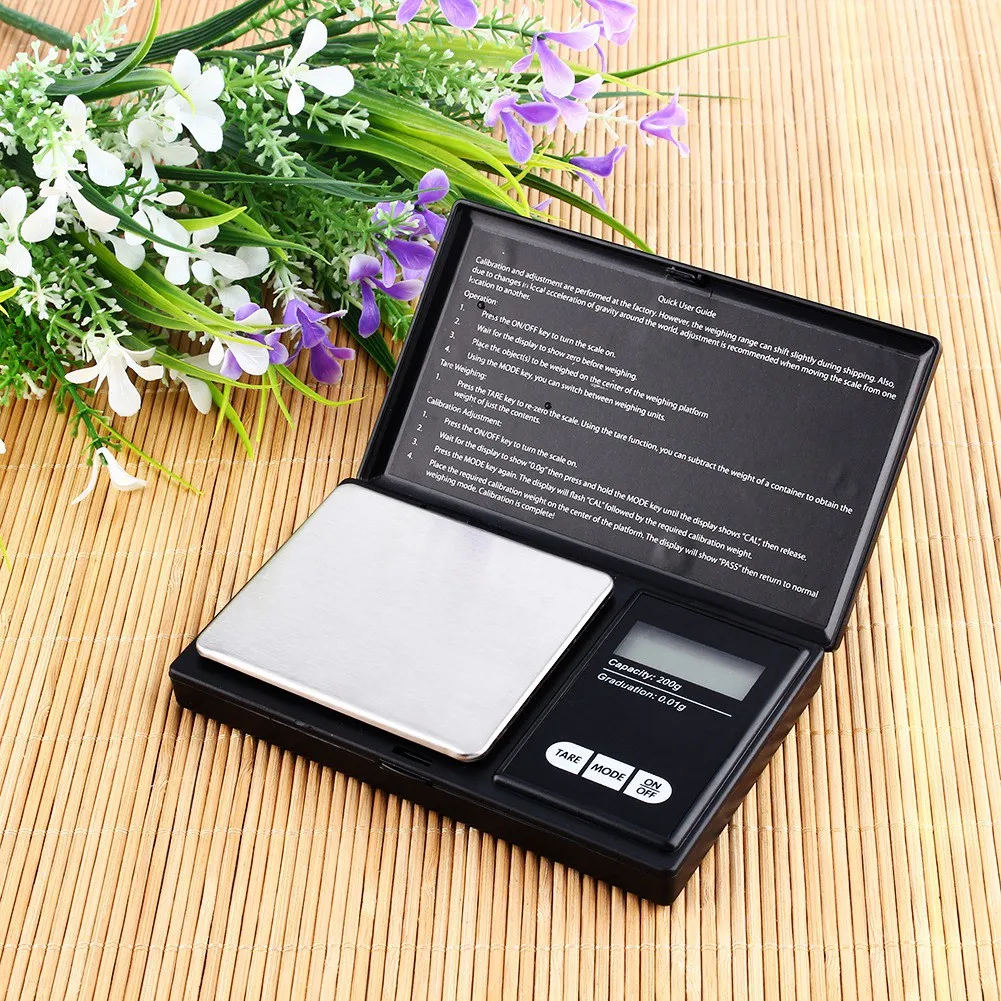 

200g X 0.01g Pocket Digital Scale Portable Gram Jewelry Gold Silver Coin Herb