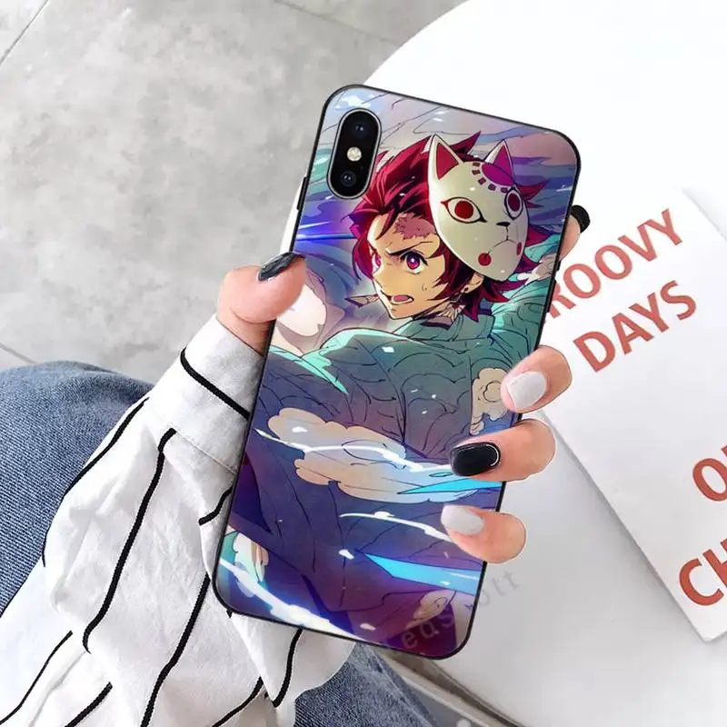 

Demon Slayer Anime Funda Phone Case for iPhone 11 12 mini pro XS MAX 8 7 6 6S Plus X 5S SE 2020 XR