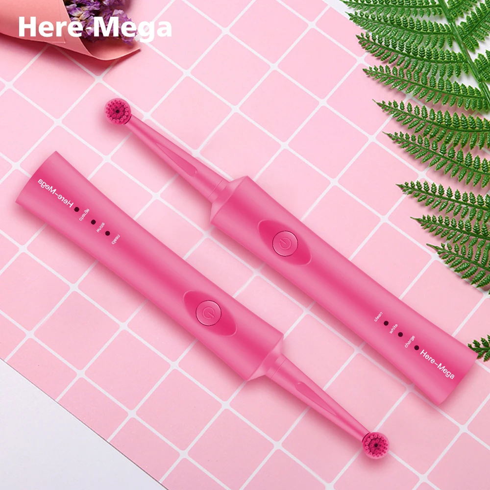 Электрическая зубная щетка Here Mega вращающаяся с зарядкой от USB|Электрические