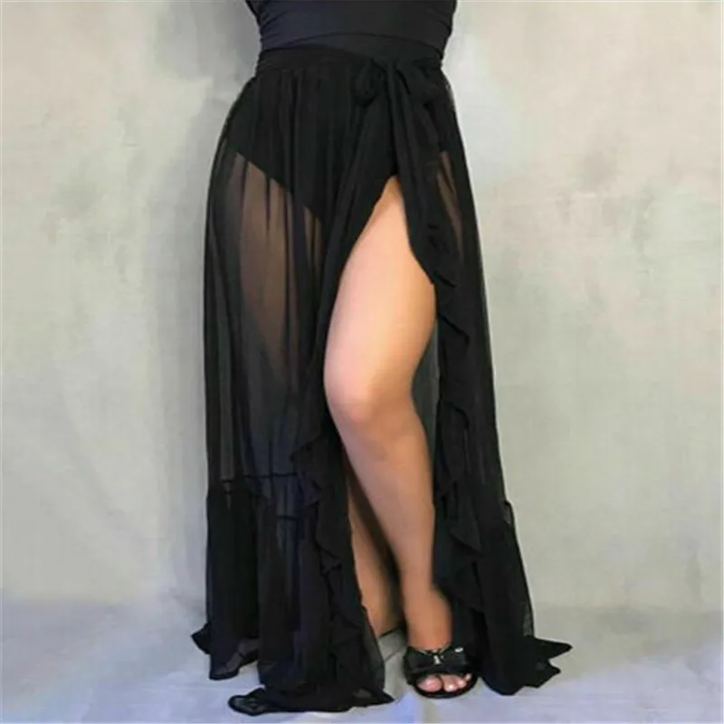 Женское пляжное платье-парео однотонное макси-платье в горошек с принтом саронг