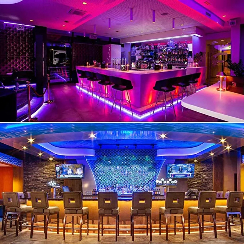 

LED Strip Lights, Ultra-Long RGB 5050 LED Strips with Remote Controller and Fixing Clips, Color Changing US PLUG