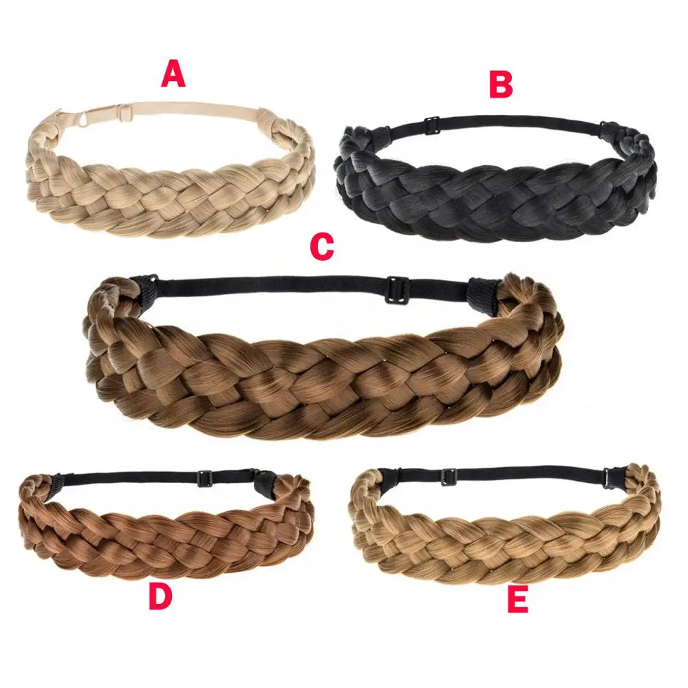 3 5 см Широкий синтетический парик твист эластичные повязки для волос косы
