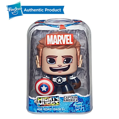9 Hasbro Мстители Marvel Mighty Muggs Капитан Америка Человек-паук Халк Грут 3 мимики Коллекционная фигурка игрушка подарок - Цвет: 9