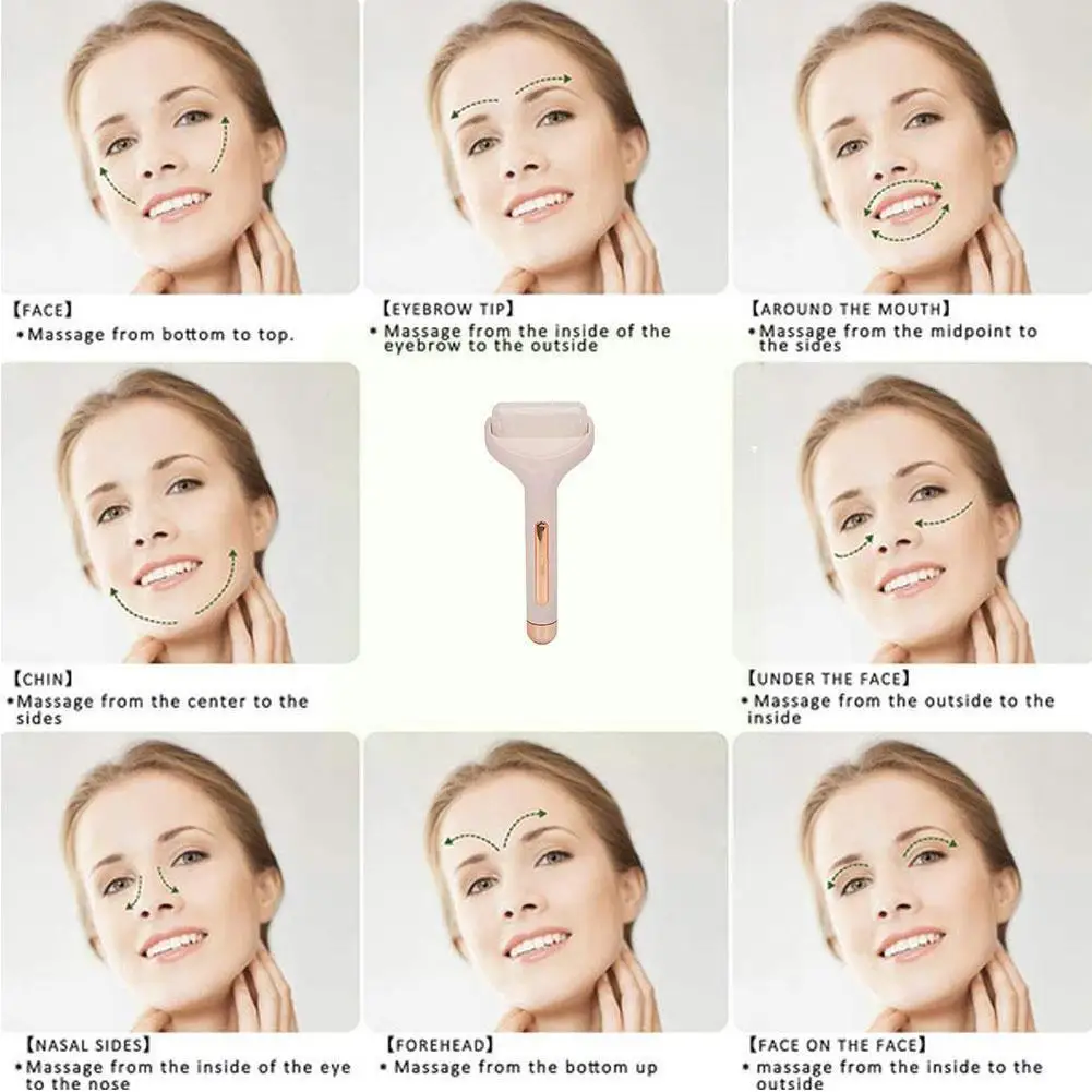 

Роликовый массажер для лица G9d3, ручной аппарат для охлаждения, для подтяжки тела, шеи, для снятия лака, для ухода за кожей