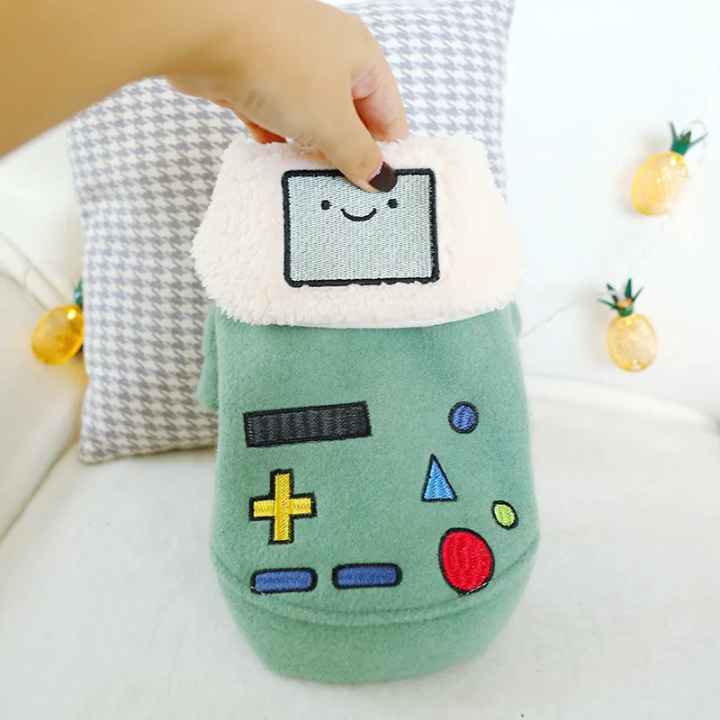 2019 зеленая зимняя одежда для собак воротник из искусственного меха теплое пальто