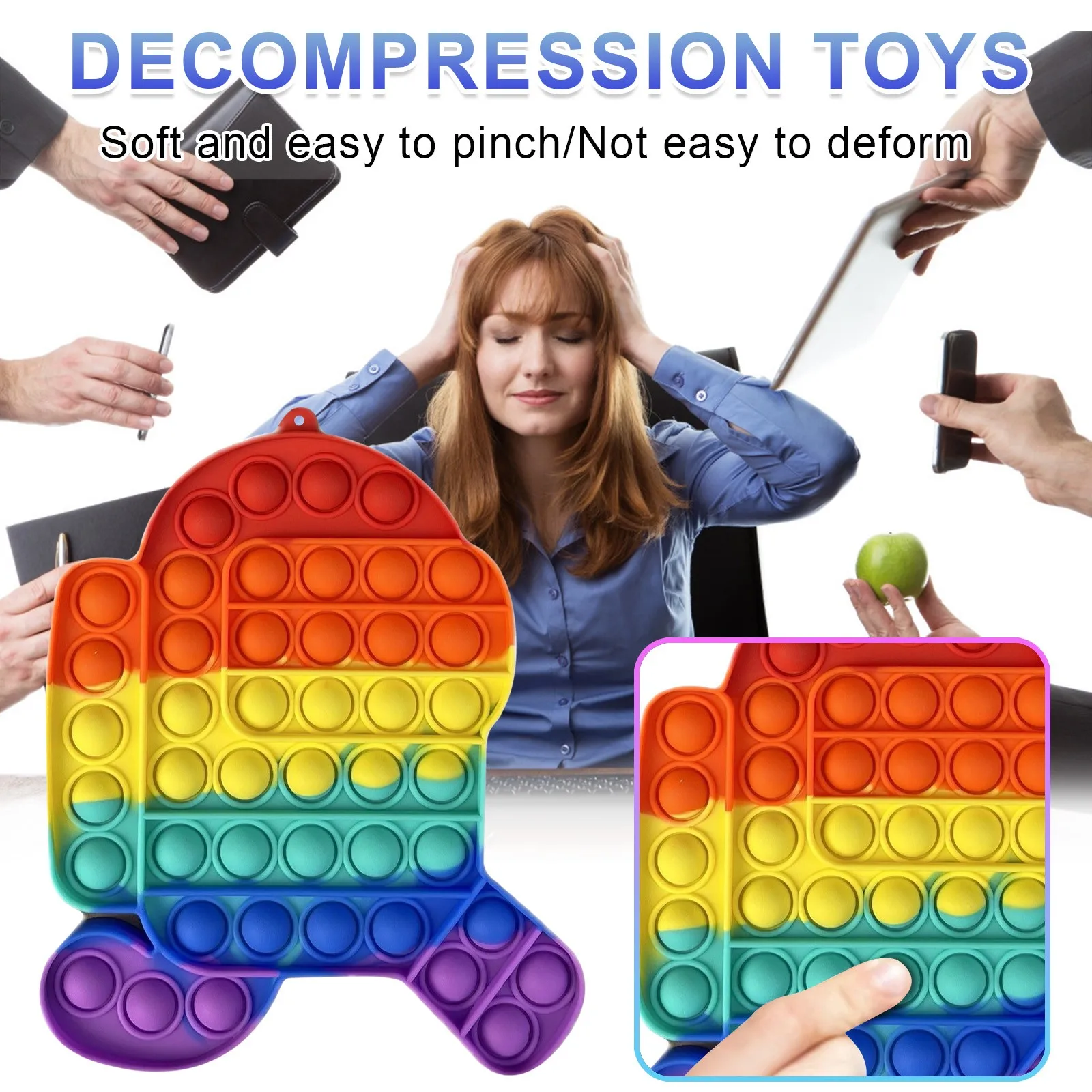 

Adult Decompression Toy Pressure Plate Controller Creative Educational Toy Children And Adults Sensory Toys Fidget Toys squishy