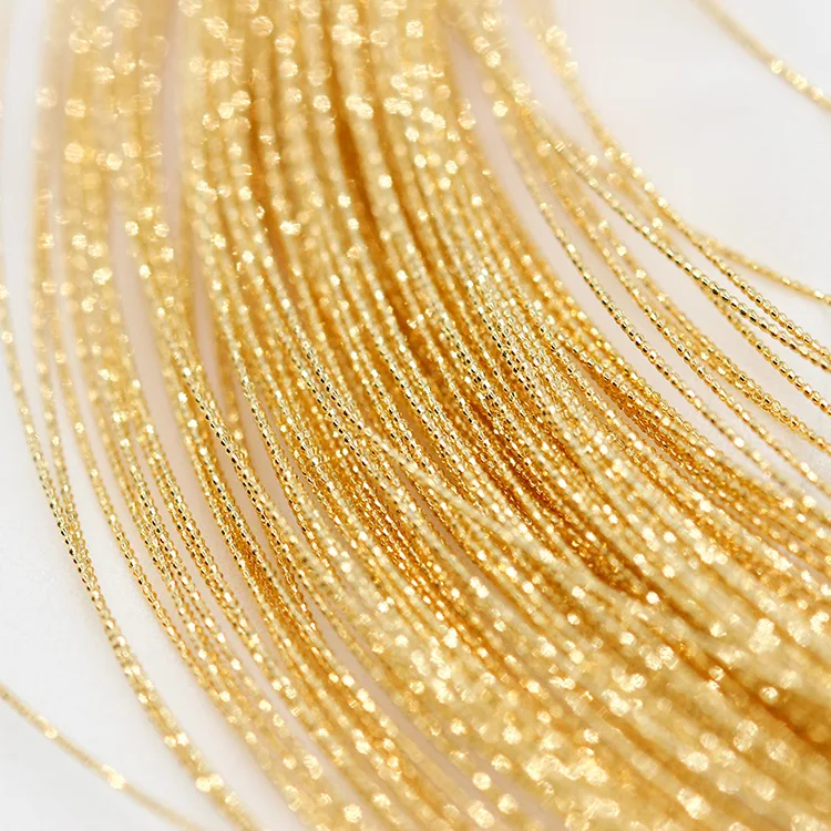 5 м 14K позолоченная латунная металлическая проволока ручной работы плетеная
